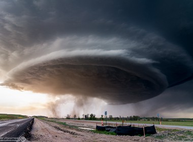 19.05.2019 Aufwindteller einer LP-Superzell in der nähe von Sidney, Nebraska.