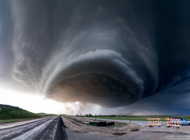 19.05.2014 Massive Superzelle einer LP-Superzelle  in der nähe von Sidney, Nebraska.