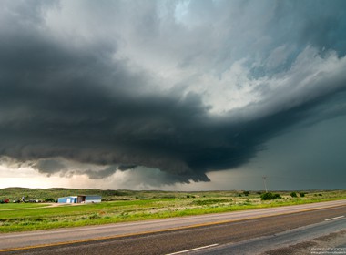27.05.2015 erste Superzelle in der nähe von Canadian, Texas.