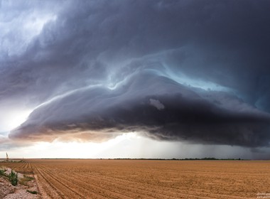 31.05.2019 Sterbende Superzelle bei Lamesa Texas.
