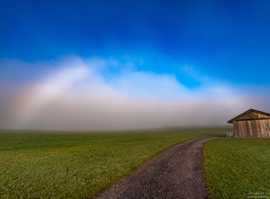 10.11.2018 Schöner Nebelbogen im Landkreis Weilheim.