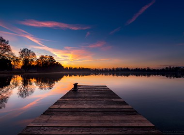 14.11.2018 Schöne Abendstimmung am Olchinger See.