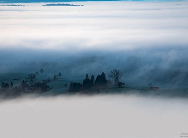 15.11.2018 Schöne Nebelstimmung Fotografiert vom Auerberg im Allgäu.
