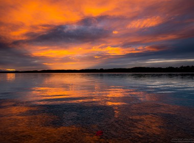 20.10.2019 Abendrot am Pilsensee.