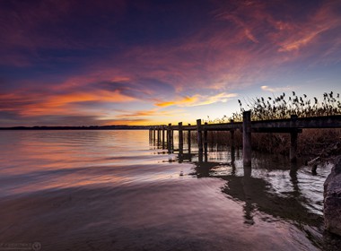 01.02.2020 Morgenrot bei Utting am Ammersee 