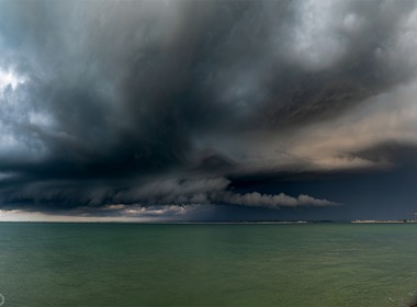 07.09.2020 Mögliche Superzelle bei Punta Sabbioni in Norditalien.