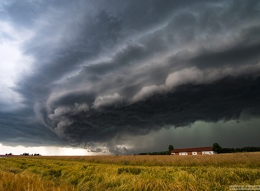 09.07.2017 Schöner Shelfcloud Aufzug bei leibheim.