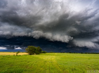 27.05.2016 Schöne Gewitterfront in der nähe von Arkansas City, Oklahoma.