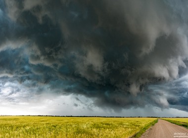 27.05.2016 Unterm Outflow eine Gewitters in der nähe von Poca City ,Oklahoma.