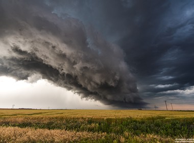 10.05.2017 Ordentliche dynamik and der Gewitterfront in der nähe von Memphis, Texas.