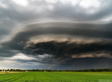 28.05.2018 Hochbasige Shelfcloud in der nähe von Schwabmünchen.