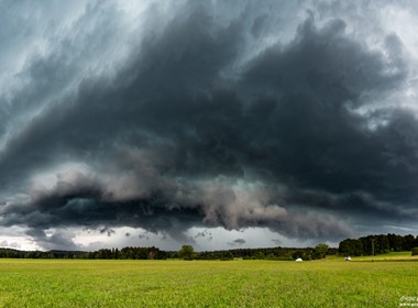 13.08.2018 Unwetter mit massiver front in der nähe von Starnberg.