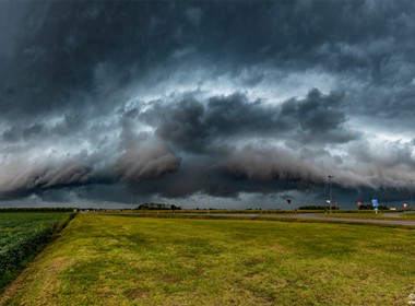 19.09.2019 Schöne Gewitterfront in dern nähe von Lignano in Italien.